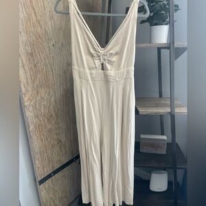 Anrabess Linen jumpsuit with Gorgeous Front Detailing SIZE L